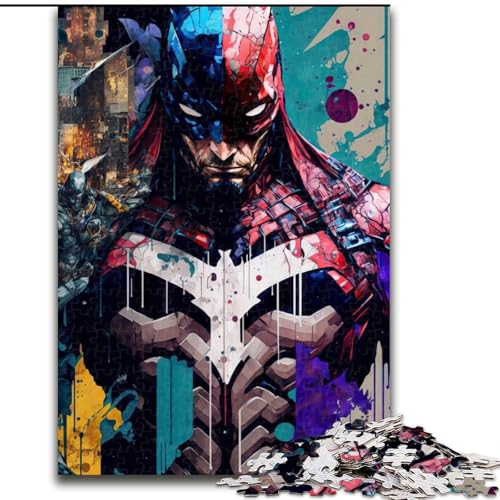 Puzzle 1000 Teile für Erwachsene Wütender Superheld Puzzle Interaktives Familienspiel, Denksportgeschenk, Lernspielzeug Größe 50X75CM von WGLINGX