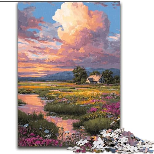 Puzzle 1000 Teile für Erwachsene im japanischen Stil, Geschenk zu Weihnachten, Halloween, Muttertag, Neujahr, Ostern (Größe 26x38cm) von WGLINGX