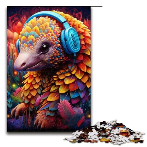 Puzzle 1000 Teile für Erwachsene. Buntes Papageien-Puzzle. Das praktische Spiel eignet ganze Familie (Größe 50 x 75 cm) von WGLINGX
