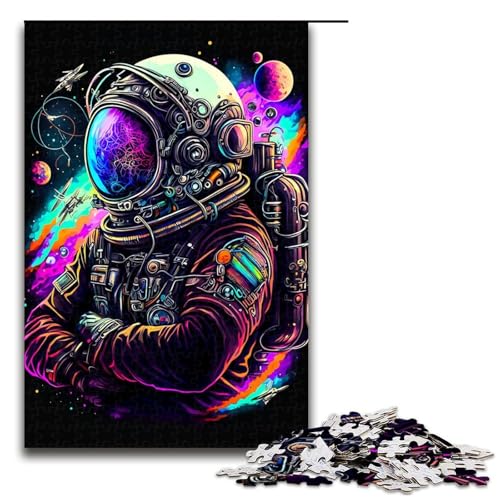 Puzzle Astronauten-Puzzle 1000 Teile für Erwachsene Lernspiele Weihnachtsgeburtstagsgeschenke für und Teenager ab 14 Jahren 50x75cm von WGLINGX