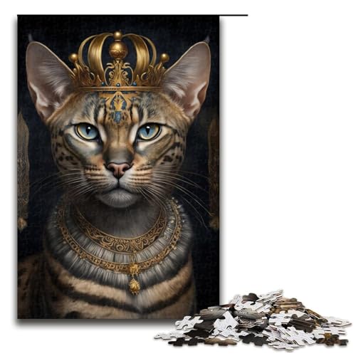 Puzzle Bengalkatze 1000 Teile für Erwachsene Lernspiele Weihnachtsgeburtstagsgeschenke für Teenager ab 14 Jahren 50x75cm von WGLINGX