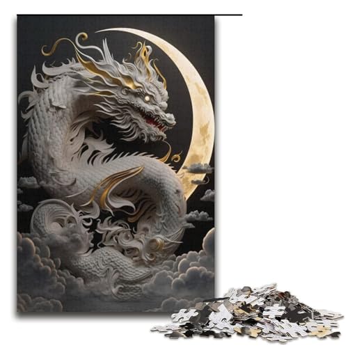 Puzzle Brave Dragon 1000 Teile für Erwachsene Lernspiele Weihnachtsgeburtstagsgeschenke für und Teenager ab 14 Jahren 38x26cm von WGLINGX