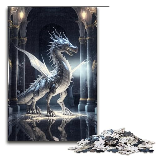 Puzzle Brave Dragon 1000 Teile für Erwachsene Lernspiele Weihnachtsgeburtstagsgeschenke für und Teenager ab 14 Jahren 50x75cm von WGLINGX