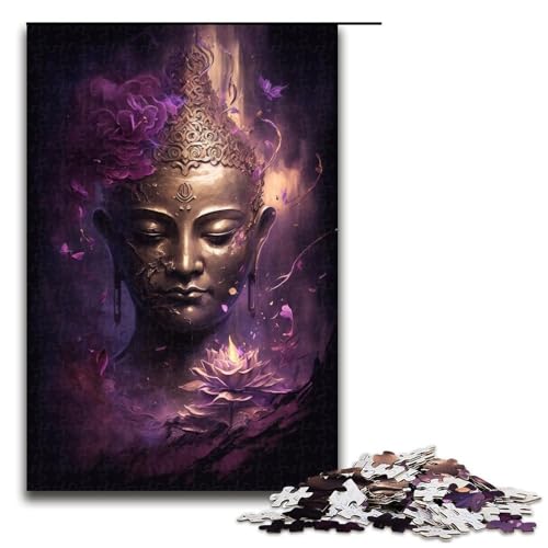 Puzzle Buddha-Statuen 1000 Teile für Erwachsene Lernspiele Weihnachtsgeburtstagsgeschenke für und Teenager ab 14 Jahren 50x75cm von WGLINGX
