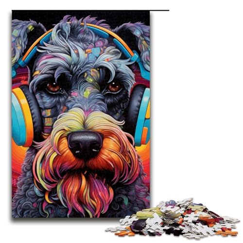 Puzzle Buntes Eichhörnchen, 1000 Teile, für Erwachsene, Geschenke für Freunde und Familie, für Teenager ab 14 Jahren (Größe 50 x 75 cm) von WGLINGX