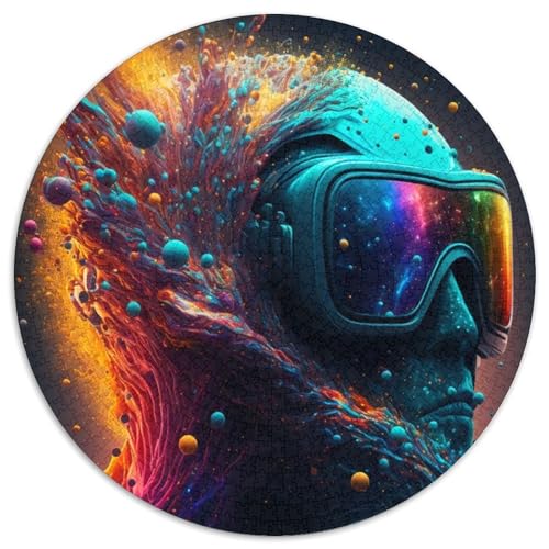 Puzzle Gesicht des Universums, 1000 Teile, Puzzle für Erwachsene, Weihnachten, Halloween, Ostern, Neujahr (67,5x67,5cm) von WGLINGX