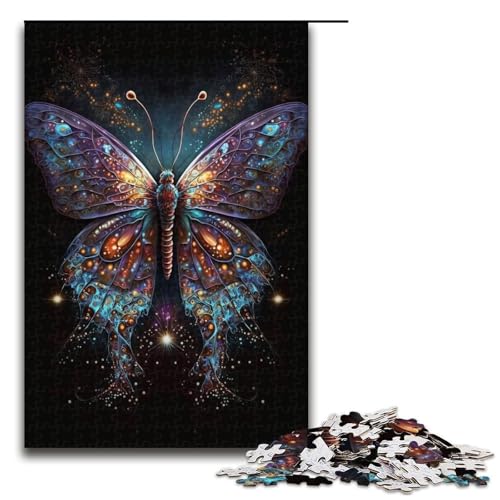Puzzle Schmetterling 1000 Teile für Erwachsene Lernspiele Weihnachtsgeburtstagsgeschenke für und Teenager ab 14 Jahren 50x75cm von WGLINGX