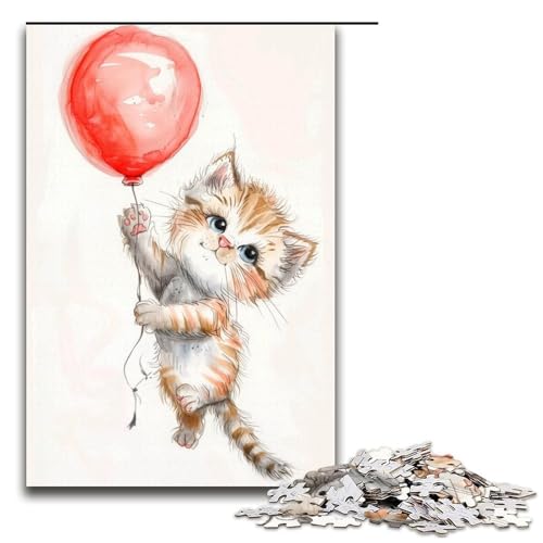 Puzzle Schöne Aquarellkatze 1000 Teile für Erwachsene Lernspiele Weihnachtsgeburtstagsgeschenke für Teenager ab 14 Jahren 50x75cm Puzzle Schöne Aquarellkatze 1000 Teile für Erwachsene Lernspiele Weihnachtsgeburtstagsgeschenke für Teenager ab 14 Jahren 50x75cm von WGLINGX