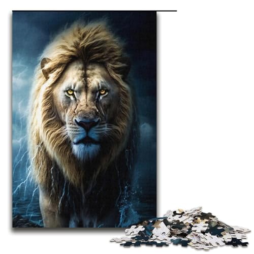 Puzzle Storm Lions 1000 Teile für Erwachsene, Lernpuzzle, Familienspiel für die Heimdekoration, geeignet für Kinder und Jugendliche ab 14 Jahren, 38,1 x 26,9 cm Puzzle Storm Lions 1000 Teile für Erwachsene, Lernpuzzle, Familienspiel für die Heimdekoration, geeignet für Kinder und Jugendliche ab 14 Jahren, 38,1 x 26,9 cm von WGLINGX