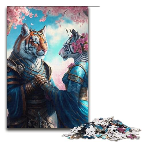 Puzzle Tiger 1000 Teile für Erwachsene Lernpuzzle Familienspiel für die Heimdekoration Geeignet für und Jugendliche ab 14 Jahren 14,96x10,24 Zoll von WGLINGX