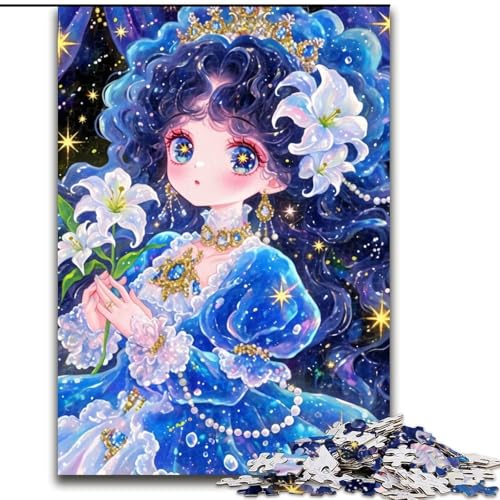 Puzzle für 1000 Teile, Anime-Mädchen, 1000-teiliges Puzzle, unmöglich, pädagogische Heimdekoration, Spiele und Geschenke (Größe 26x38cm) von WGLINGX