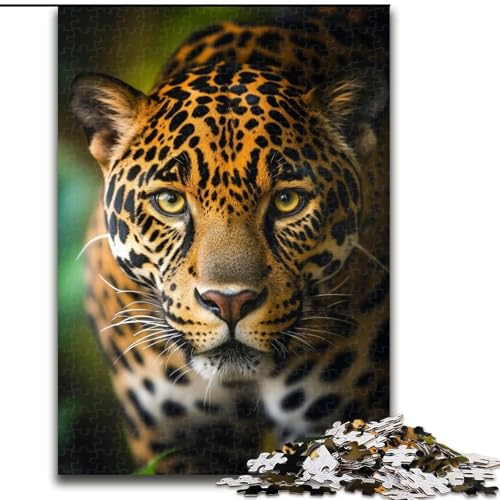 Puzzle für 1000 Teile, Dschungelleopard, 1000-teiliges Puzzle für Erwachsene, Heimdekoration, Familienspaß, ab 14 Jahren (Größe 26x38cm) von WGLINGX