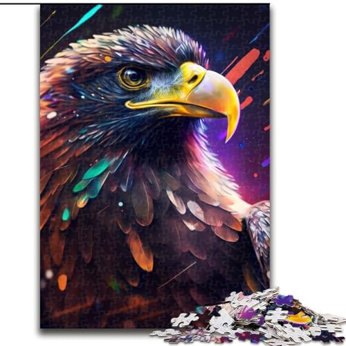 Puzzle für 1000 Teile, Fantasy-Adler-Puzzle für Erwachsene, 1000 Teile, Familienspaß zum Basteln, perfekt für Geburtstage, Feiertage (Größe 26x38cm) von WGLINGX
