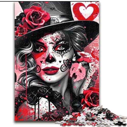 Puzzle für 1000 Teile, Fantasy-Skelett, 1000-teiliges Puzzle für Erwachsene, Heimdekoration, Familienspaß, ab 14 Jahren (Größe 26x38cm) von WGLINGX