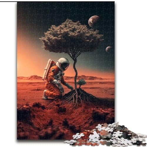 Puzzle für Erwachsene, 1000 Astronauten-Puzzles aus Holz für Erwachsene, DIY-Heimdekoration, Denkspiel für Teenager (Größe 50x75cm) von WGLINGX