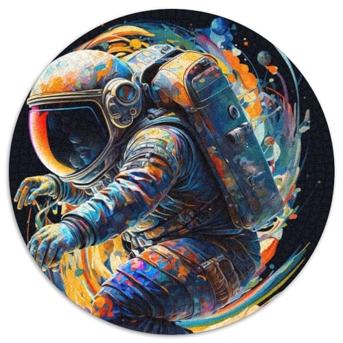Puzzle für Erwachsene, 1000 Astronauten-Puzzles aus Pappe, Geburtstage, Weihnachten, Halloween, Erntedankfest, Ostern (67,5x67,5cm) von WGLINGX