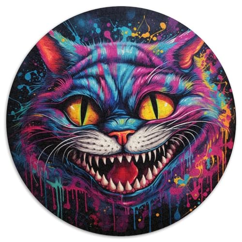 Puzzle für Erwachsene, 1000 Bunte Katzen, Puzzles für Erwachsene, Geburtstagsgeschenkidee, anspruchsvolles Denkspiel (67,5 x 67,5 cm) von WGLINGX