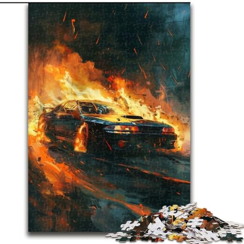 Puzzle für Erwachsene, 1000 Coole Autos, Holzpuzzles für Erwachsene, DIY-Heimdekoration, Denkspiel für Teenager (Größe 50x75cm) von WGLINGX