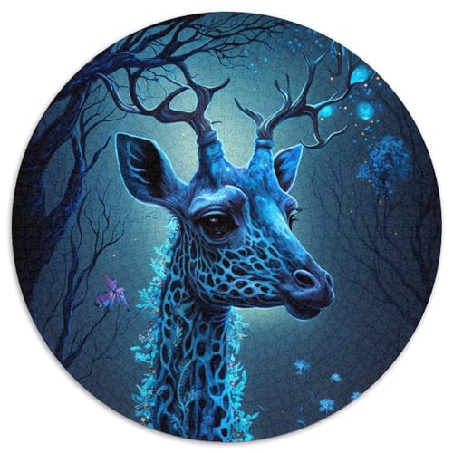 Puzzle für Erwachsene, 1000 Giraffen-Puzzles aus Pappe, Geburtstage, Weihnachten, Halloween, Erntedankfest, Ostern (67,5x67,5cm) von WGLINGX