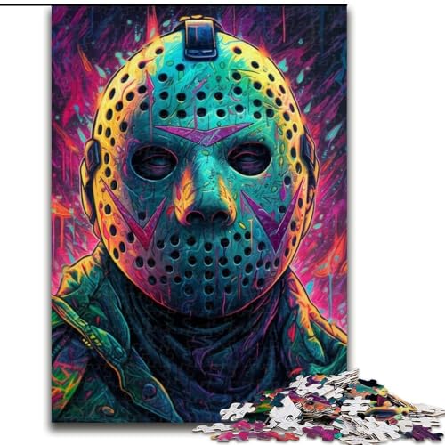 Puzzle für Erwachsene, 1000 Horrorfilme, anspruchsvolle Puzzles, unmögliche Herausforderung, Spielzeug für Teenager (Größe 26x38cm) von WGLINGX