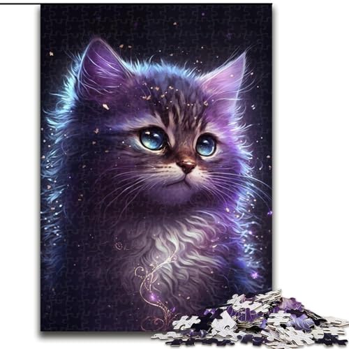 Puzzle für Erwachsene, 1000 Katzen-Puzzles aus Pappe, DIY-Heimdeko, Denkspiel für Teenager (Größe 26x38cm) von WGLINGX