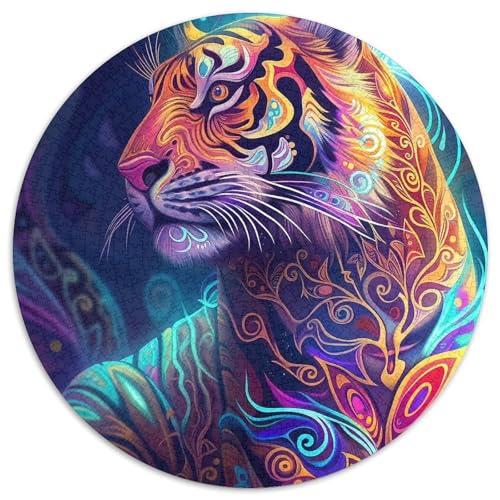Puzzle für Erwachsene, 1000 Kunst-Puzzles, psychedelische Tiger, schwierige Puzzles für Erwachsene, Kunstwerk-Dekor, Intelligenzspielzeug für Familien-Indoor-Spiele 67,5 x 67,5 cm Puzzle für Erwachsene, 1000 Kunst-Puzzles, psychedelische Tiger, schwierige Puzzles für Erwachsene, Kunstwerk-Dekor, Intelligenzspielzeug für Familien-Indoor-Spiele 67,5 x 67,5 cm von WGLINGX