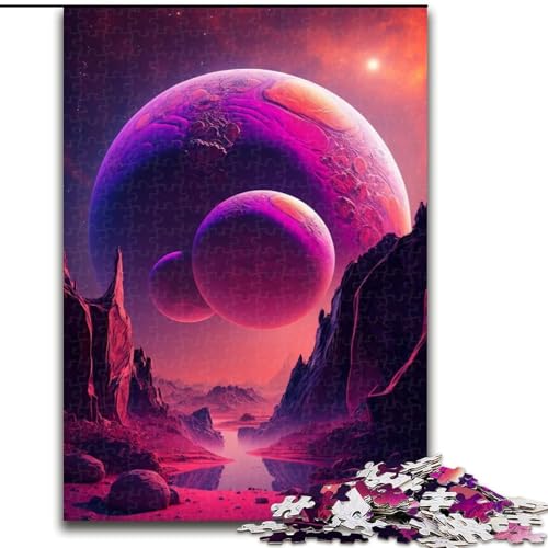 Puzzle für Erwachsene, 1000 Puzzles mit Planetenexplosion, Holzpuzzles für Erwachsene, DIY-Heimdekor, Denkspiel für Teenager (Größe 50x75cm) von WGLINGX