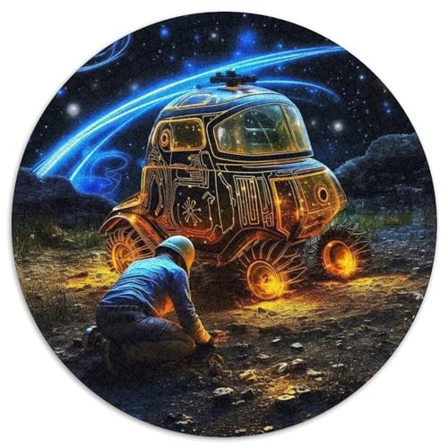 Puzzle für Erwachsene, 1000 Puzzles mit Weltraumautos, Geburtstagsgeschenkidee für Erwachsene, anspruchsvolles Denkspiel (67,5 x 67,5 cm) von WGLINGX
