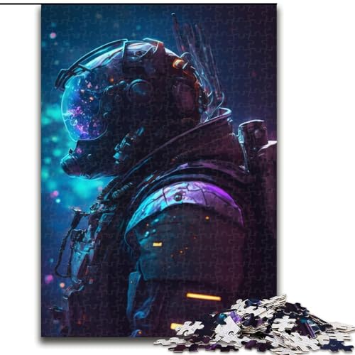 Puzzle für Erwachsene, 1000 Puzzles mit Weltraumkriegern, Holzpuzzles für Erwachsene, DIY-Heimdekoration, Denkspiel für Teenager (Größe 50x75cm) von WGLINGX