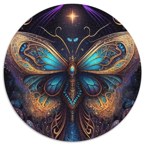 Puzzle für Erwachsene, 1000 Schmetterlings-Puzzles aus Pappe, Geburtstage, Weihnachten, Halloween, Erntedankfest, Ostern (67,5x67,5cm) von WGLINGX