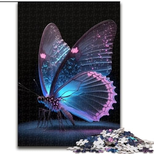 Puzzle für Erwachsene, 1000 Schmetterlingspuzzle, 1000 Teile, anspruchsvolles Denkspiel für Teenager und Familien (Größe 50x75cm) von WGLINGX