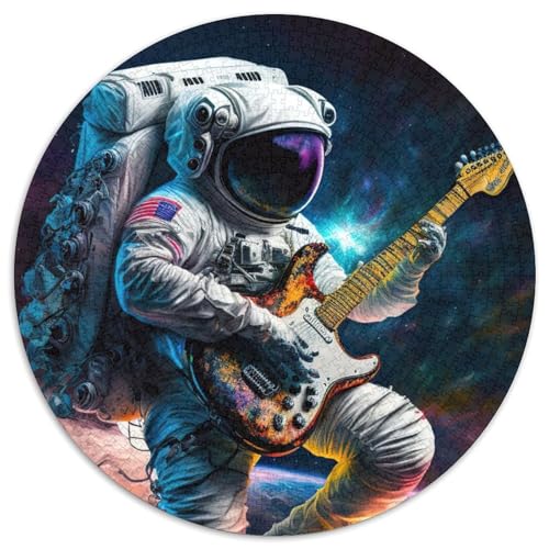 Puzzle für Erwachsene, 1000 Stück, Astronaut spielt Gitarre, Papppuzzle, Geburtstage, Weihnachten, Halloween, Thanksgiving, Ostern (67,5x67,5cm) von WGLINGX