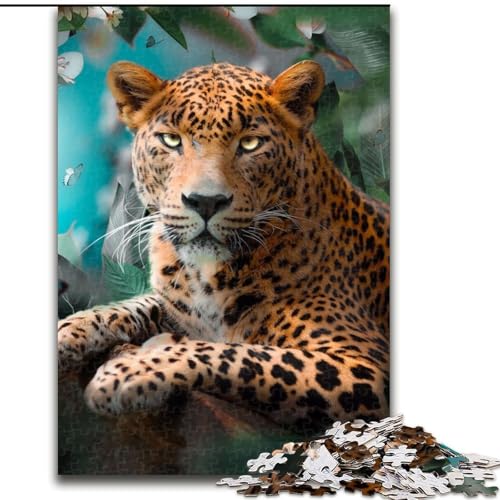 Puzzle für Erwachsene, 1000 Teile, „Der Bunte Leopard“, Holzpuzzle, Geburtstage, Weihnachten, Halloween, Thanksgiving, Ostern, Größe 26x38cm Puzzle für Erwachsene, 1000 Teile, „Der Bunte Leopard“, Holzpuzzle, Geburtstage, Weihnachten, Halloween, Thanksgiving, Ostern, Größe 26x38cm von WGLINGX