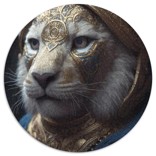 Puzzle für Erwachsene, 1000 Teile, „Majestät des Löwen“, anspruchsvolle Puzzles, perfekt für Familienspaß an Weihnachten, Thanksgiving, Geburtstagen und Ostern (67,5 x 67,5 cm) von WGLINGX