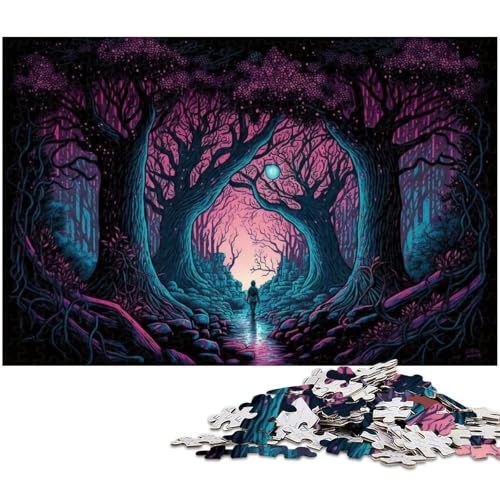Puzzle für Erwachsene, 1000 Teile, Alien Planet, Puzzle für Erwachsene, Holzpuzzle, Familienspiele (Größe 50 x 75 cm) von WGLINGX