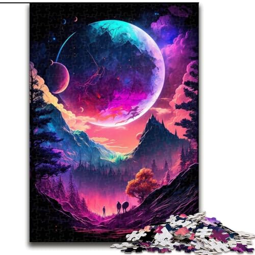 Puzzle für Erwachsene, 1000 Teile, Alien Planet, Puzzles für 1000 Teile für Teenager, anspruchsvolle Spielzeugspiele (Größe 26x38cm) von WGLINGX