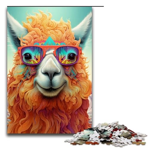 Puzzle für Erwachsene, 1000 Teile, Alpaka-Puzzle für Erwachsene, anspruchsvolles Spiel, 75 x 50 cm Puzzle für Erwachsene, 1000 Teile, Alpaka-Puzzle für Erwachsene, anspruchsvolles Spiel, 75 x 50 cm von WGLINGX