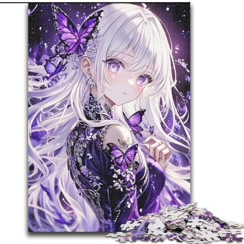 Puzzle für Erwachsene, 1000 Teile, Anime-Mädchen, Puzzles für Erwachsene, 1000 Teile, für Teenager, Familien-Lernspiele, Heimdekoration, Geschenk (Größe 26x38cm) von WGLINGX