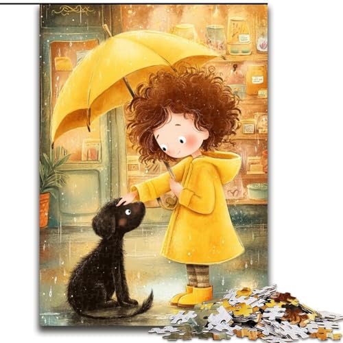 Puzzle für Erwachsene, 1000 Teile, Anime-Puzzle mit kleinem Mädchen, 1000 Puzzleteile, lustiges Geschenk und Aktivität für zu Hause (Größe 26x38cm) von WGLINGX