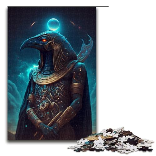Puzzle für Erwachsene, 1000 Teile, Anubis-Puzzle für Erwachsene, anspruchsvolles Spiel, 75 x 50 cm von WGLINGX