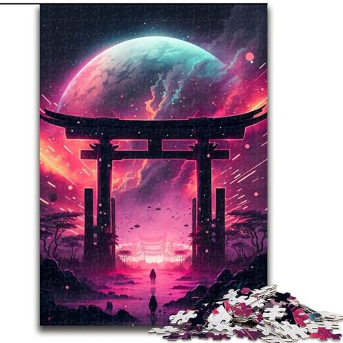 Puzzle für Erwachsene, 1000 Teile, Astral Gate, Unmögliches Puzzle für Erwachsene, Kinder ab 14 Jahren (Größe 26x38cm) von WGLINGX