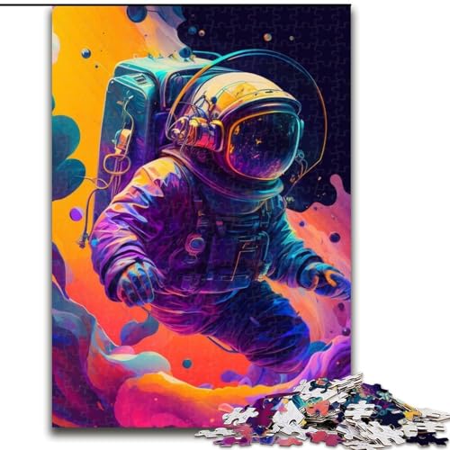 Puzzle für Erwachsene, 1000 Teile, Astronaut, 1000-teiliges Puzzle, Geburtstage, Weihnachten, Halloween, Thanksgiving, Ostern (Größe 26x38cm) von WGLINGX
