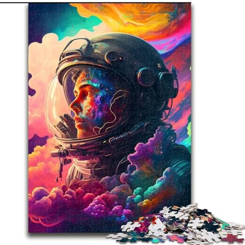 Puzzle für Erwachsene, 1000 Teile, Astronaut, 1000-teiliges Puzzle für Teenager, Lernspiele, Geschenke (Größe 26x38cm) von WGLINGX