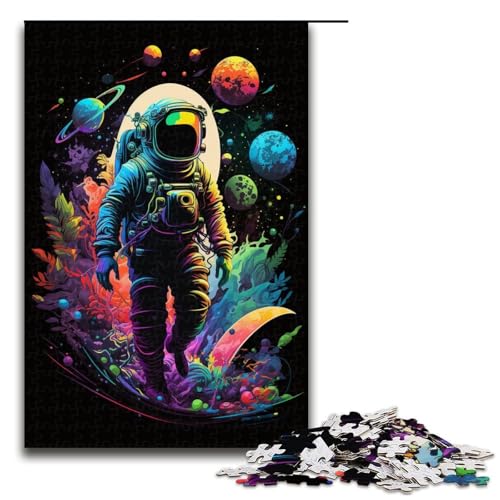 Puzzle für Erwachsene, 1000 Teile, Astronaut, Stressabbau, Weihnachtswunschliste mit Weihnachtsmann, 50 x 75 cm Puzzle für Erwachsene, 1000 Teile, Astronaut, Stressabbau, Weihnachtswunschliste mit Weihnachtsmann, 50 x 75 cm von WGLINGX