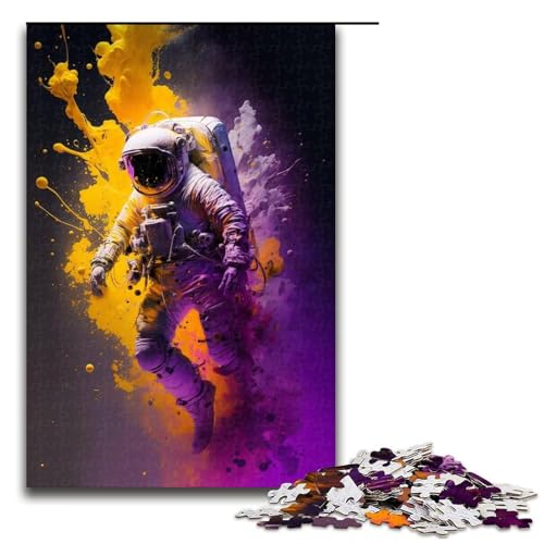 Puzzle für Erwachsene, 1000 Teile, Astronaut, Stressabbau, Weihnachtswunschliste mit Weihnachtsmann, 50 x 75 cm Puzzle für Erwachsene, 1000 Teile, Astronaut, Stressabbau, Weihnachtswunschliste mit Weihnachtsmann, 50 x 75 cm von WGLINGX