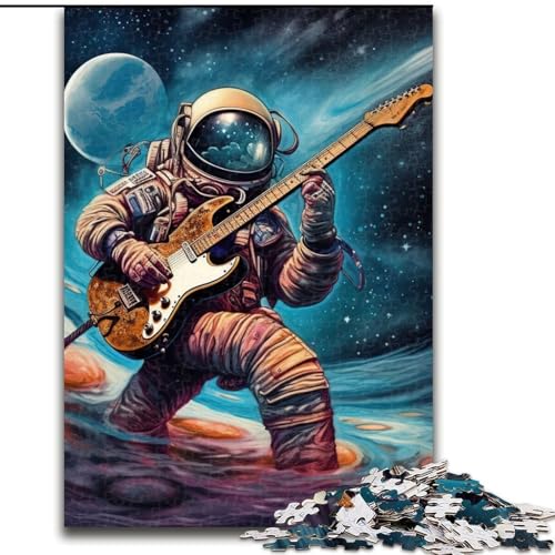 Puzzle für Erwachsene, 1000 Teile, Astronaut spielt Gitarre, Papppuzzle, perfekt für Familienspaß an Geburtstagen, Weihnachten, Größe 26x38cm Puzzle für Erwachsene, 1000 Teile, Astronaut spielt Gitarre, Papppuzzle, perfekt für Familienspaß an Geburtstagen, Weihnachten, Größe 26x38cm von WGLINGX
