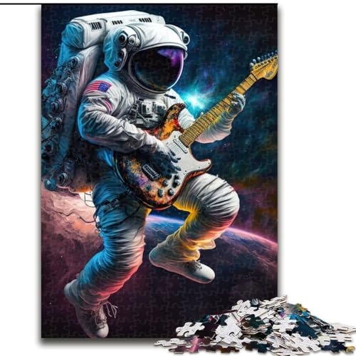 Puzzle für Erwachsene, 1000 Teile, Astronaut spielt Gitarre, Puzzle 1000 Teile für Erwachsene, Weihnachten, Halloween, Muttertag, Neujahr, Ostern, Geschenk, Größe 26x38cm Puzzle für Erwachsene, 1000 Teile, Astronaut spielt Gitarre, Puzzle 1000 Teile für Erwachsene, Weihnachten, Halloween, Muttertag, Neujahr, Ostern, Geschenk, Größe 26x38cm von WGLINGX