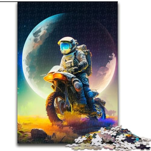 Puzzle für Erwachsene, 1000 Teile, Astronauten-Motorrad, 1000-teiliges Puzzle, unmögliche Herausforderung, Spielzeug für Teenager (Größe 26x38cm) von WGLINGX