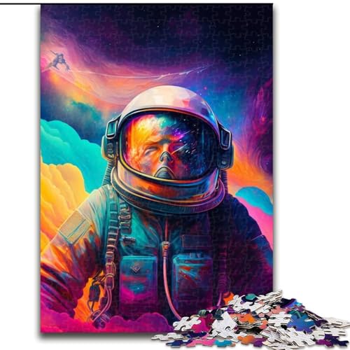 Puzzle für Erwachsene, 1000 Teile, Astronauten-Puzzle, 1000 Teile für Erwachsene, Familienaktivitätsspiel für Teenager, anspruchsvolles Denkspiel (Größe 26x38cm) von WGLINGX