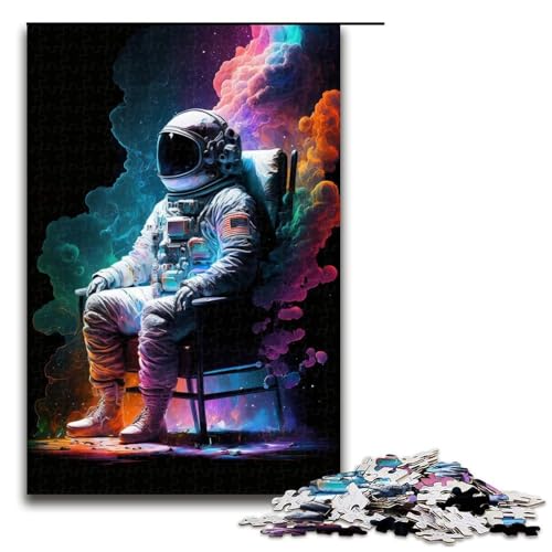 Puzzle für Erwachsene, 1000 Teile, Astronauten-Puzzle, Familiendekoration, 50 x 75 cm Puzzle für Erwachsene, 1000 Teile, Astronauten-Puzzle, Familiendekoration, 50 x 75 cm von WGLINGX